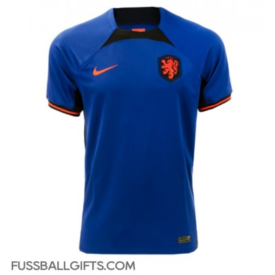 Niederlande Fußballbekleidung Auswärtstrikot WM 2022 Kurzarm